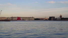Scarlet Sails rehearse for annual celebration in St Petersburg, Russia