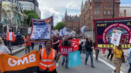GMB union cleaners protest against outsourcing firm Mitie