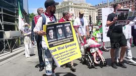 Marcha de argelinos residentes en España  para denunciar las deportaciones del gobierno español de Mohamed Abdellah, Mohamed Behalima y Brahim Laalami