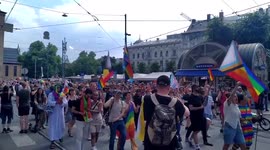 Hundreds join Pride Parade in Oslo after deadly shooting as terror threat is raised to highest level