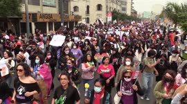 LGBTI Pride March gathered thousands in Lima, Perú
