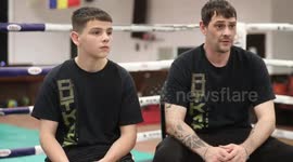 14-year-old world champion kickboxer dubbed the “mini-Connor McGregor” is ready to take on opponents