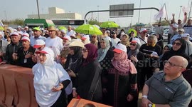 Muslim pilgrims visit mount Arafat during annual Hajj pilgrimage in Mecca