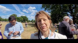 Baroness Emma Nicholson, member of The House of Lords attends pro woman meet up left by Kellie-Jay Keen AKA Posie Parker at Hyde Park