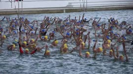 Cornwall hosts synchronised swim world record bid for Ukraine