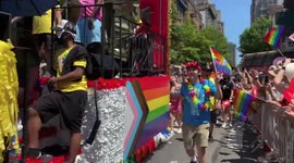 Flags, costumes, dancing fill parade route at 2022 NYC Pride March