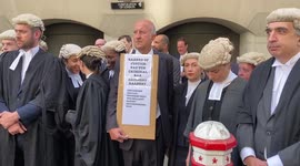Barristers walk out of London court in strike over legal aid funding
