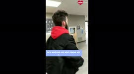 Guy Giving Surprise To His Best Buddy, Meeting After A Long Time