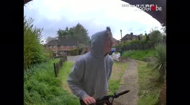 ''Caught in 4K!' Doorbell camera catches boy's hilarious reaction to a flying bee '