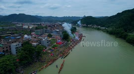 Dumu Dragon Boat Festival In Shidong, Taijiang, China