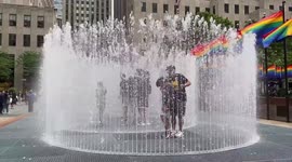 NY: Rockefeller Center Unveils Jeppe Hein's Art Installation Changing Spaces In US