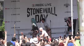 Kesha Performs On Stage During Stonewall National Monument Visitor Center groundbreaking ceremony In NY, US