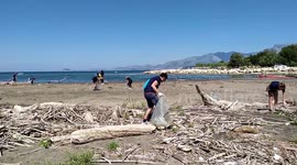Italy: Garigliano river mouth in Caserta