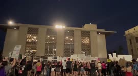 Arizona police fire tear gas to disperse pro-choice protesters