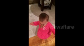 Girl Runs Around With Ice Cream