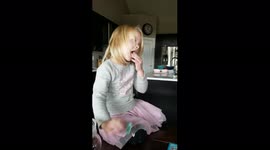 Girl Spits Out Sour Candy