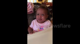 Girl Blows Raspberries