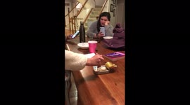 Girl Spits Out Sardine