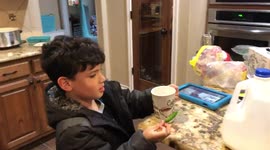 Boy Spits Out Spicy Pepper