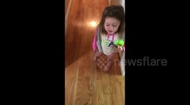 Girl Shows Dad Poop