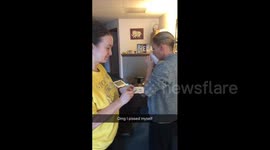 Woman Lights Friend's Hair
