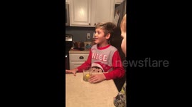 Boy Tries to Drink Egg
