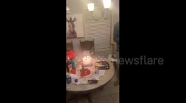 Birthday Candle Fire Mishap