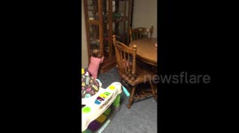 Twin Plays Peekaboo