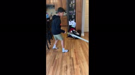 Dog Barks at Fake Sword