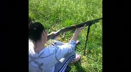 Woman Shotgun Fail