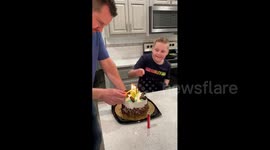 BIrthday Candle Burns High