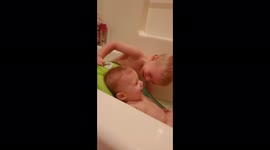 Boy Farts in Tub