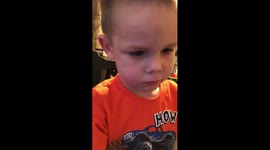 Boy Spits Out Candy
