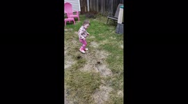 Girl Steps in Poop