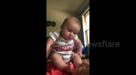 Baby Spits Up on Mom's Face
