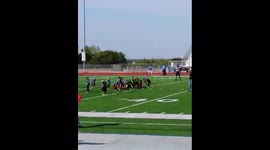 Football Player Runs Wrong Way