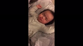 Girl Does Sit-Ups in Sleep