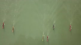 Water Athletes Training In Zhenjiang, Jiangsu, China