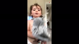 Toddler shocks mum as she casually swears while describing new toy