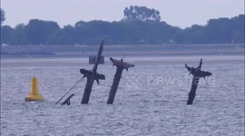Operation to remove Thames 'bomb ship' masts postponed in Kent, UK