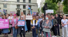 Protest in support of Trans rights and conversion therapy ban, Downing Street