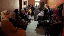 Freed Palestinian prisoner Ramzi Abu Rida celebrates his wedding after his release from an Israeli jails