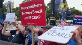 Protesters gather against the new laws restricting protests and in solidarity with Steve Bray