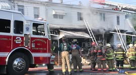 Rowhome fire in Mount Carmel Pennsylvania