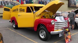 Vintage motors on display at car show in Canada's Ontario