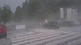 Austria: Thunderstorms Bring Hail To Tyrol