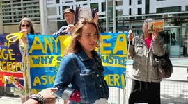 Stella Morris wife of  Julian Assange will keep fighting to Free Julian Assange, London, UK