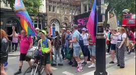 Pride parade in London marks 50th anniversary of UK's first Pride march