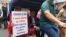 Hundreds join Pride veterans marking 50 years since first march in London