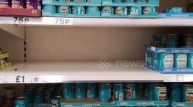 Empty shelves at Tesco amid Heinz Baked Beans row over prices
